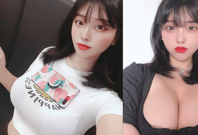 童颜直播主「송하나」丰沛乳量根本真人乳牛　核弹级「水滴型乳」青筋炸裂