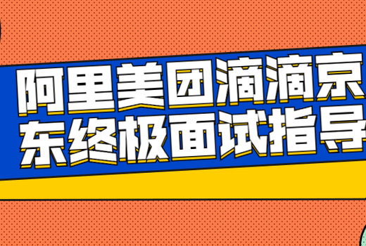 阿里美团滴滴京东终极面试指导